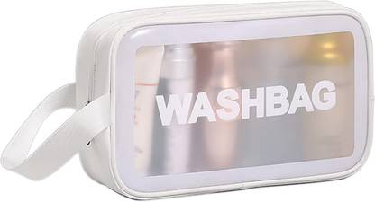 KHAMOSH TRADERS Portable Zipper Makeup Wash Bag Organizer Carry Pouch Bag, Travel Toiletry Kit