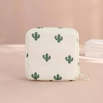 Grilazza Sanitary Napkin Pouch Pad Travel Cosmetic Makeup Jewellery Storage Pouch Holder Travel Toiletry Kit