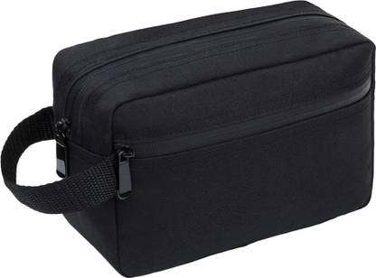 FUOCO Makeup Shaving Kit Travel Bag Pouch for Men and Women with Belt Toiletry Kit Travel Toiletry Kit