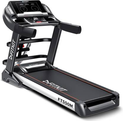 FITKIT by Cult FT550M (6HP Peak) Max weight:150Kg & 12 Preset Program For Home Gym Treadmill (Max Weight:150 kg)