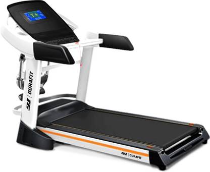 Durafit Ranger Multifunction 7HP Peak DC 150Kg User Weight| 18Level Incline| 18Km Speed Treadmill (Max Weight:150 kg)