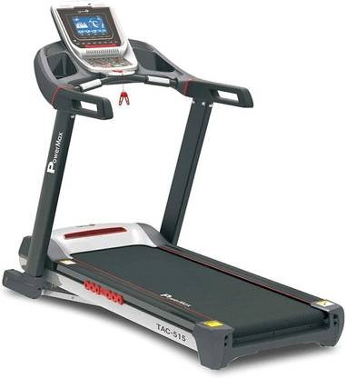Powermax Fitness TAC-515 (6HP Peak)Bt. App, Mp3, USB, Semi-Commercial Home-Office Pro Workout Treadmill (Max Weight:150 kg)