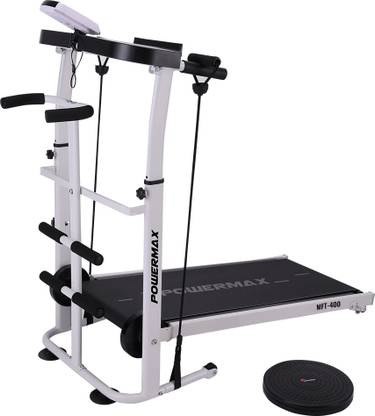 Powermax Fitness MFT-400 Non-Electric Multifunction Manual Treadmill For Home Use Treadmill (Max Weight:100 kg)
