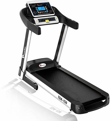 Powermax Fitness TDA-150 (5 HP) Smart Run Function, Auto Lubrication, Motorized Treadmill (Max Weight:120 kg)