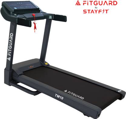 FITGUARD Treadmill By STAYFIT 3HP Peak High-Speed 12KM/Hr Auto Lubrication & App Features Treadmill (Max Weight:90 kg)