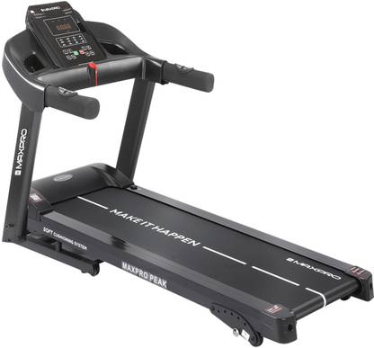 Maxpro PTM400 4 HP Peak DC Motorized Foldable with LED display Treadmill (Max Weight:110 kg)