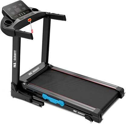 Durafit Solid 5.5HP AC Peak | 12-Auto Incline | 16km Speed Home Use Treadmill (Max Weight:120 kg)