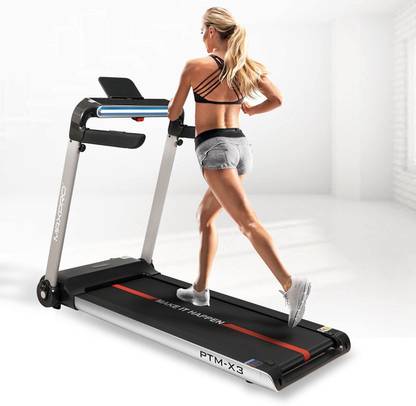Maxpro PTM-X3 2hp(4hp Peak) 100% pre-Installed Foldable Treadmill with LED Display, Bluetooth Speaker, Smartphone App Treadmill (Max Weight:115 kg)