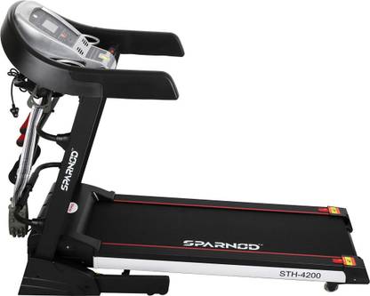 Sparnod Fitness STH-4200 (4.5 HP PEAK) (DIY Installation) Multifunction Motorized Treadmill for Home Use Treadmill (Max Weight:115 kg)