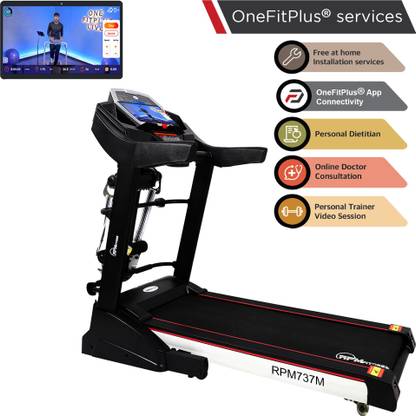 RPM Fitness by Cultsport RPM737M 3 HP Peak Multifunction with Free Installation & Massager Treadmill (Max Weight:110 kg)
