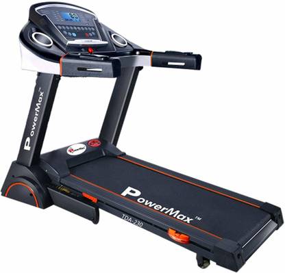 Powermax Fitness TDA-230 (4HP Peak) Auto Incline, MP3, Speaker, Smart Folding Cardio Home Gym Treadmill (Max Weight:120 kg)