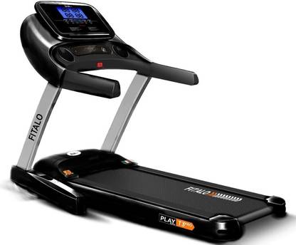 Fitalo T3 Pro (5HP Peak) AutoIncline Machine, LCD Disp., Foldable Motorized Home Use Treadmill (Max Weight:100 kg)