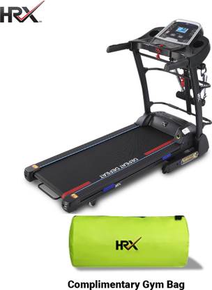 HRX Runner Pro with Massager , Auto Incline , 3 Hp Peak DC motor Treadmill (Max Weight:100 kg)