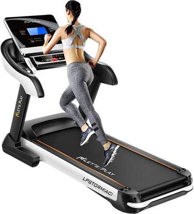 lets play Automatic Treadmill 3HP ACMotor AutoInclination Treadmill with Extra Suspension Technology LP-STORM Treadmill Treadmill (Max Weight:150 kg)