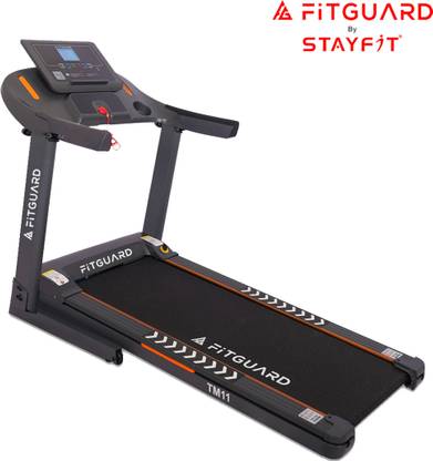 FITGUARD Treadmill By STAYFIT 3HP Peak Advanced App Based Easy Lubrication 14KM/hr Speed Treadmill (Max Weight:100 kg)