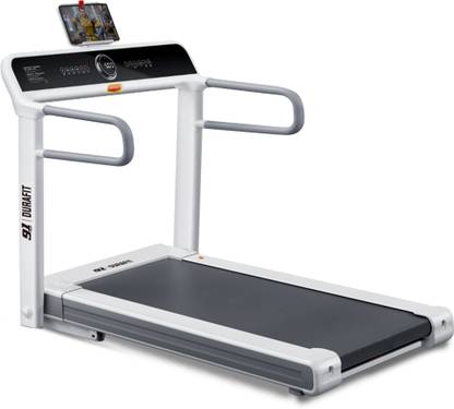 Durafit Sonic BLDC 5 HP Peak | 16km Speed | 20-Level Incline Home Use Treadmill (Max Weight:150 kg)