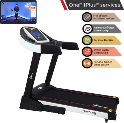 RPM Fitness by Cultsport by cult RPM747SI 3.5 HP Peak Power Multifunctional | 18 Level Auto-Inclination Treadmill (Max Weight:110 kg)