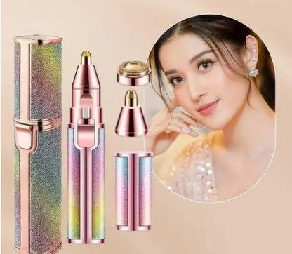 Votvy A53 Portable 2 In 1 Flawless Eyebrow Remover and Pain less Hair Remover Fully Waterproof Trimmer 60 min  Runtime 2 Length Settings