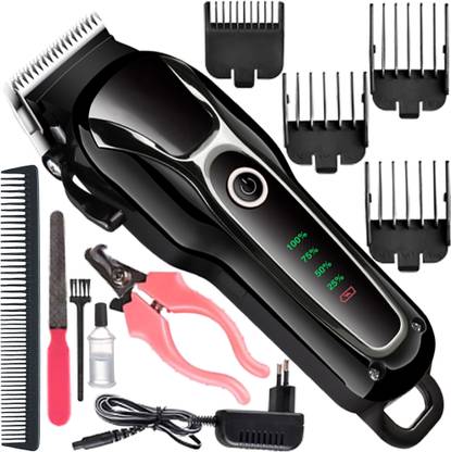 SCVG Professional Cordless Rechargeable Electric Salon Hair Trimmer With Guide Combs Trimmer 120 min  Runtime 4 Length Settings