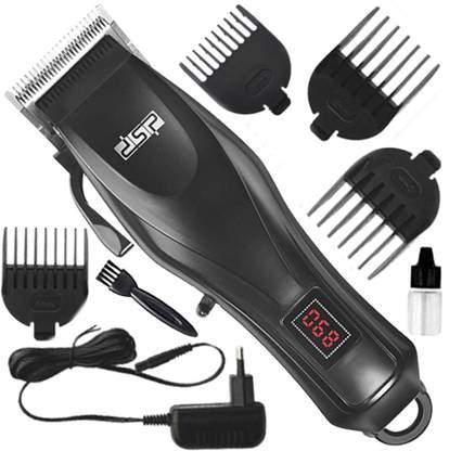 TYUI Professional Hair Clipper & Trimmer With LCD Display Low Noise Beard ShaverRazor Trimmer 100 min  Runtime 4 Length Settings