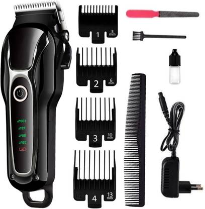 Bgty Cordless Rechargeable With LCD Display Hair Trimmer Fully Waterproof Trimmer 240 min  Runtime 4 Length Settings