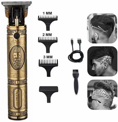 NITBUDDY Professional Maxtop t99 Golden Metal Body Trimmer Haircut Grooming Kit N4 Trimmer 120 min  Runtime 4 Length Settings