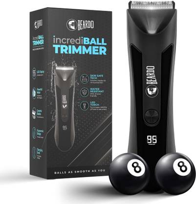 BEARDO incrediBALL Trimmer for Men with Skin Safe Tech Fully Waterproof Trimmer 90 min  Runtime 4 Length Settings
