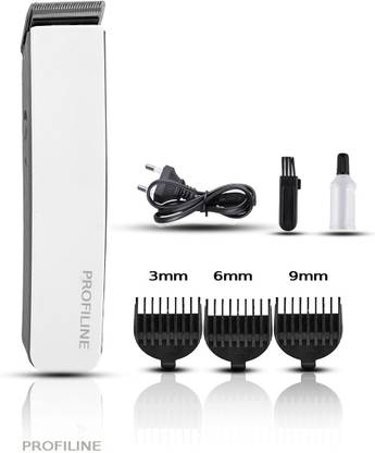 Profiline TRechargeable Hair Cut Trimmer in high performance rechargeable battery.(WHITE) Trimmer 45 min  Runtime 1 Length Settings