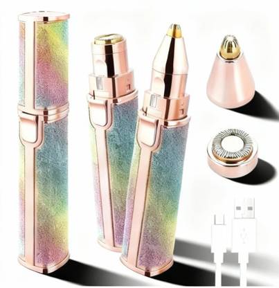 ZEPHYRWAVE Blawless 2-in-1 Rechargeable Eyebrow Trimmer -Facial Hair Remover for Women TR29 Trimmer 70 min  Runtime 4 Length Settings