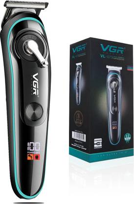 VGR VL-075 with LED Display Trimmer 120 min  Runtime 8 Length Settings