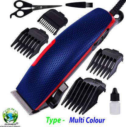 SDMS MEN'S Electric Pro Adjustable Professional Waterproof Corded Beard Trimmer Trimmer 60 min  Runtime 2 Length Settings