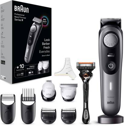 Braun BT9420 Fully Waterproof Trimmer 180 min  Runtime 40 Length Settings