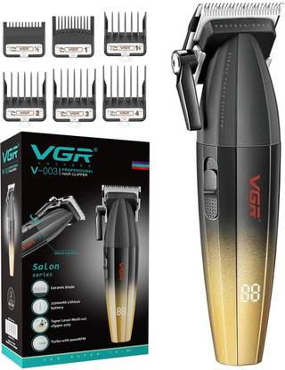 VGR V-003 Professional Salon Series Hair Clipper, Turbo mode, Ceramic Blade, 9000RPM Trimmer 250 min  Runtime 11 Length Settings