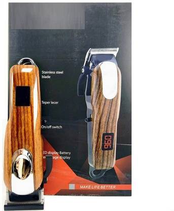 WunderVoX Wireless LED Display Hair Clippers Fully Waterproof Body Groomer 60 min  Runtime 4 Length Settings