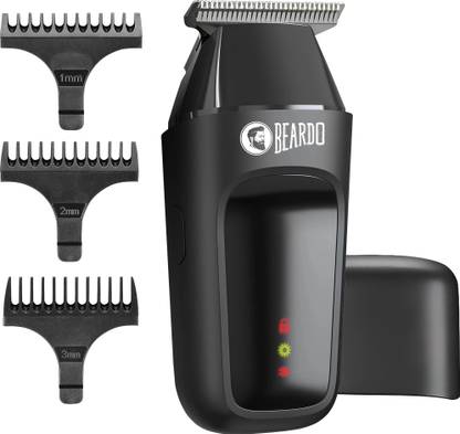 BEARDO ApeX Go, Powerful 5500 RPM motor, 3 Comb Attachments, Type-C Charging, Trimmer 80 min Runtime 3 Length Settings