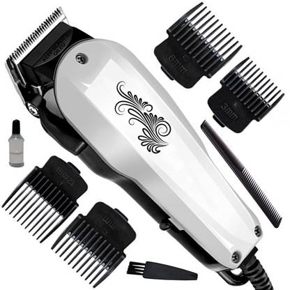 QGS Waterproof Professional Corded Beard Mustache Hair Trimmer High Power Hair Clipper Electric Razor (0.8mm to 12mm Trimming Range) (6 Month Warranty) 5898 Fully Waterproof Grooming Kit 0 min  Runtime 7 Length Settings