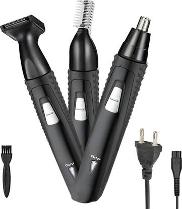 KME Professional 3 in 1 Nose/Beard/Eyebrows Trimmer Rechargeable washable Head Grooming Kit 45 min  Runtime 3 Length Settings