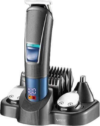 VGR V-108 Professional 10 in 1 Grooming Kit Trimmer 120 min Runtime 7 Length Settings  (Black, Blue) at Rs. 999