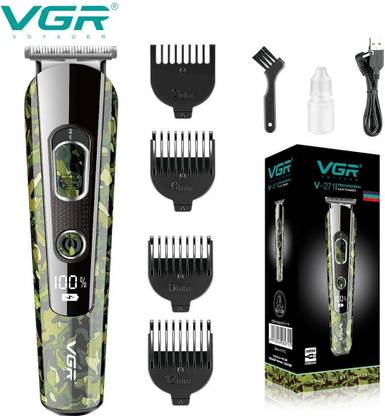 VGR V-271 Professional Rechargeable Hair Clipper Trimmer 150 min Runtime 4 Length Settings