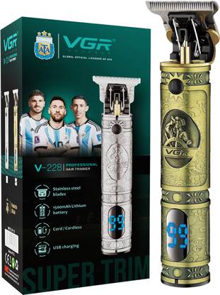 VGR V-228 Professional Trimmer 180 min  Runtime 4 Length Settings