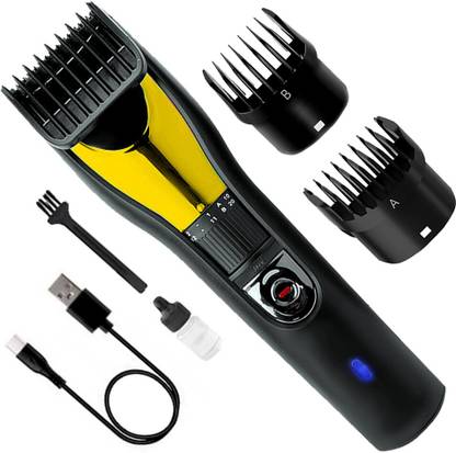 KMI Zero-Cut Blade Cordless Rechargeable Hair Trimmer USB Charge Hair Clipper Trimmer 60 min  Runtime 5 Length Settings