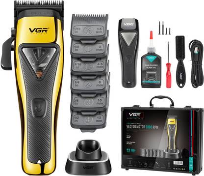 VGR V-015 Professional Trimmer 120 min  Runtime 7 Length Settings