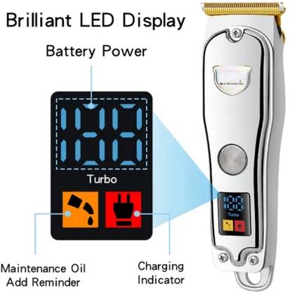 singh Hair trimmer nilai beard zero cutting led display rechargeable Trimmer 120 min  Runtime 4 Length Settings