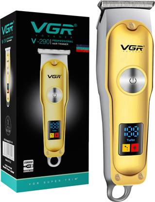 VGR V-290 Professional Hair Clipper with LED Display Trimmer 120 min  Runtime 4 Length Settings