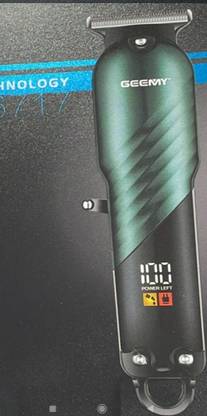 Geemy Hair clipper propessional lcd degital Zeero cutting Trimmer 120 min  Runtime 3 Length Settings