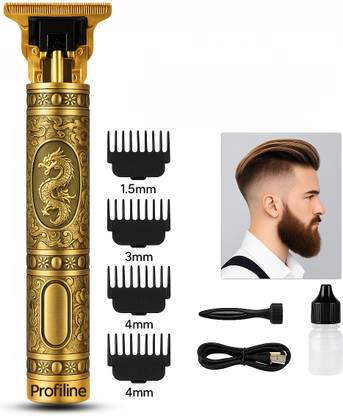 Profiline T9 Hair Cut Machine Beard Trimmer Cordless Barber Clippers Rechargeable Trimmer 45 min  Runtime 1 Length Settings