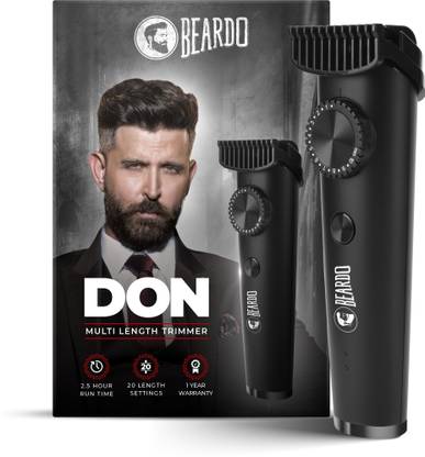 BEARDO PR2633 Trimmer 150 min  Runtime 20 Length Settings