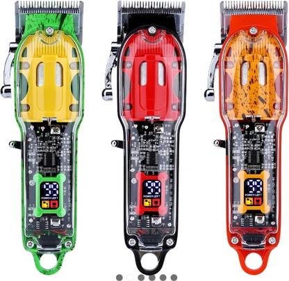 RRT Professional royal colour hair clipper and lcd display rechargeable for mans Trimmer 180 min  Runtime 4 Length Settings