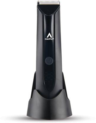 Man-Up for Men Cordless-LED Display, USB Rechargeable, Balls Trimmer Fully Waterproof Trimmer 90 min  Runtime 4 Length Settings