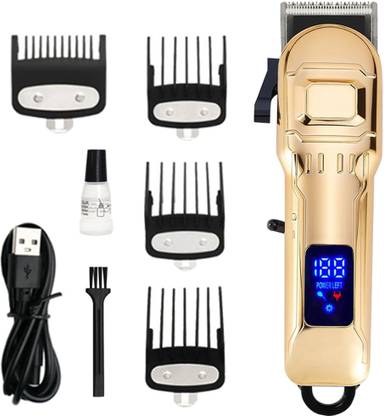 DRTY New Rechargeable Led Display Hair Clipper Heavy Duty For Hair And Beard Cut Fully Waterproof Trimmer 200 min  Runtime 4 Length Settings